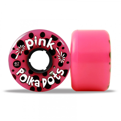 PINK POLKA DOTS longboard wheels